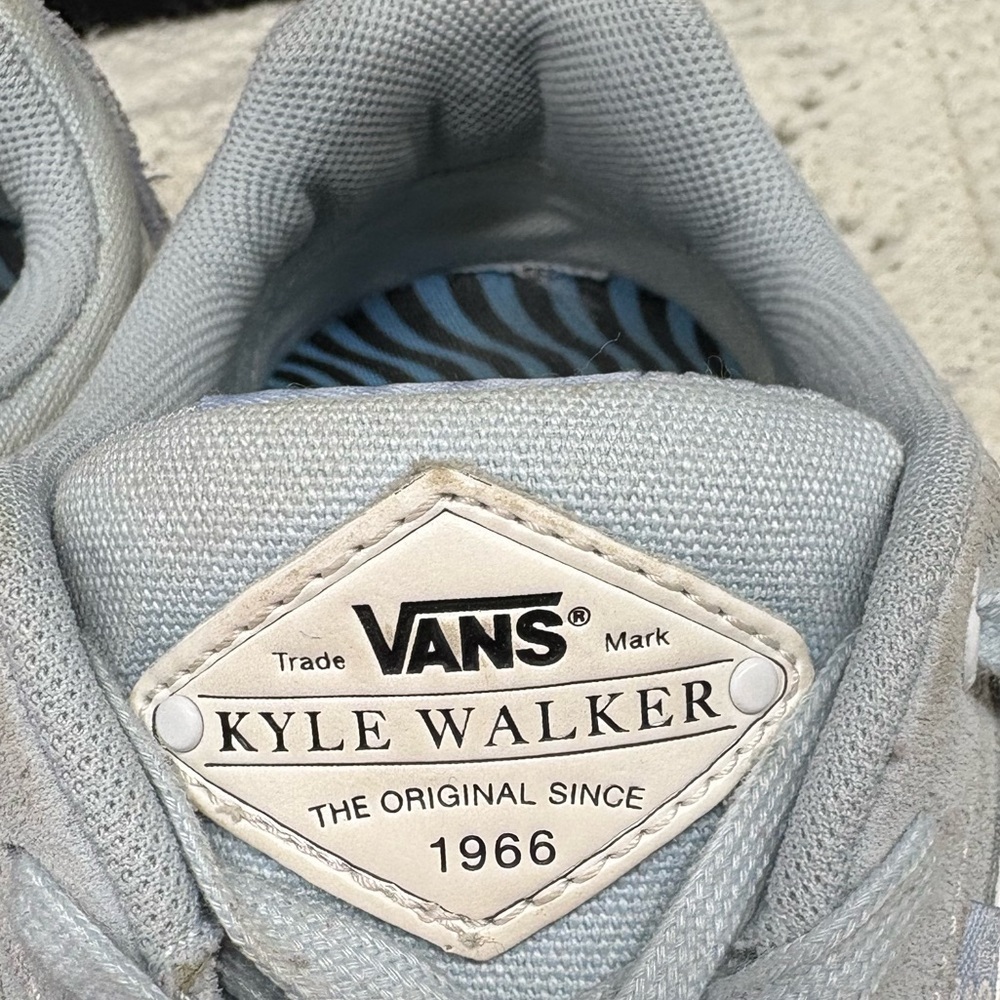 Vans Old Skool Kyle Walker Pro Baby Blue Suede Sneakers Men’s 7 / Women’s 8.5 - Picture 2 of 11